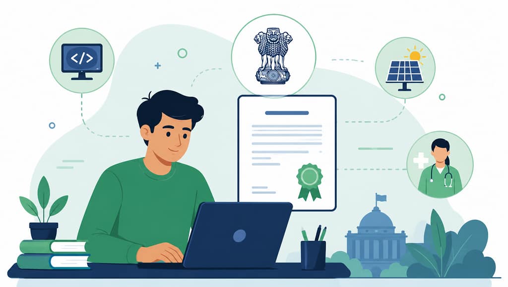 Free government skill courses 2026 PMKVY and Skill India Hub