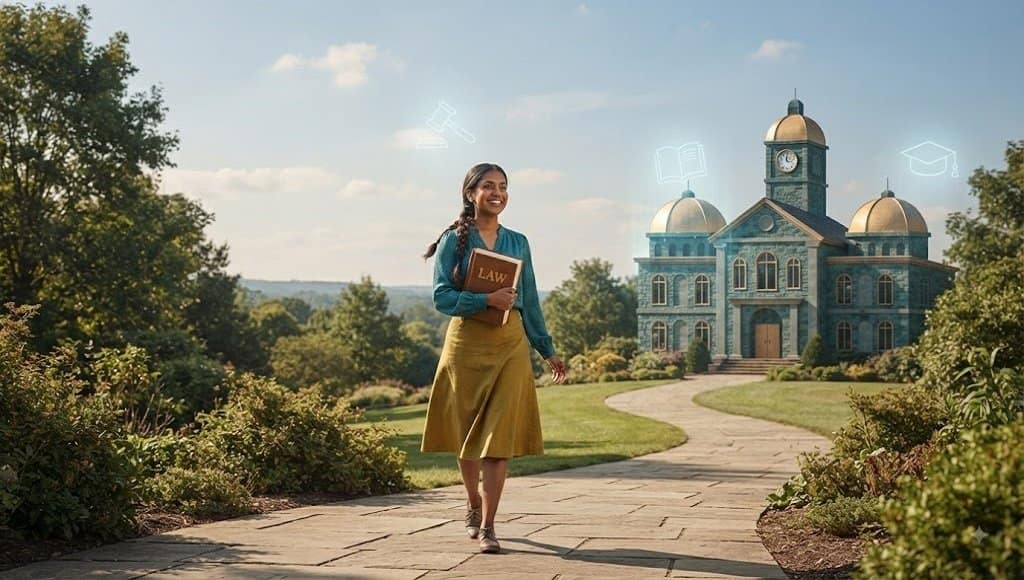 Student preparing for AILET 2027 exam for NLU Delhi BA LLB admission