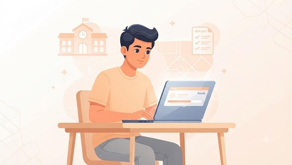 Student checking CBSE Class 10 compartment result 2026 expected date