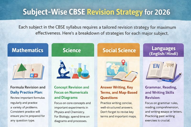 Subject-Wise CBSE Revision Strategy for 2026