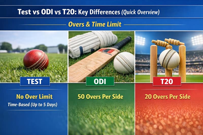 Test vs ODI vs T20