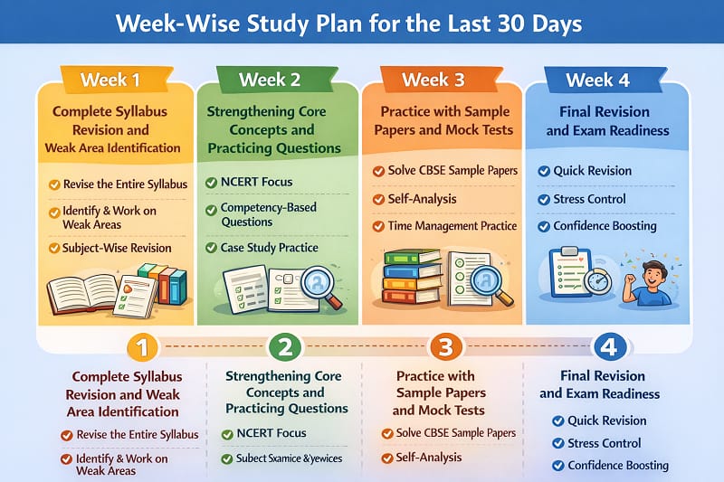 Week-Wise Study Plan for the Last 30 Days