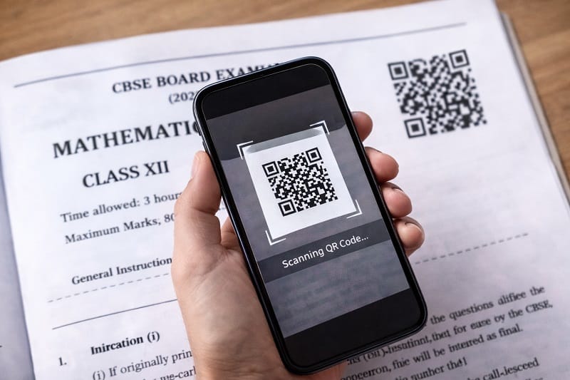CBSE Maths Paper QR Code Scan Guide